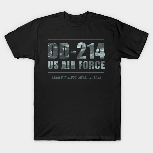 DD-214 US Air Force T-Shirt by Victor Wear